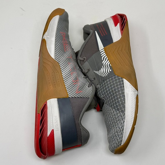 Nike Metcon 8 DO9328 005 Grey Red Weightlifting Training Shoes Men\'s Sz US 11 main image 14